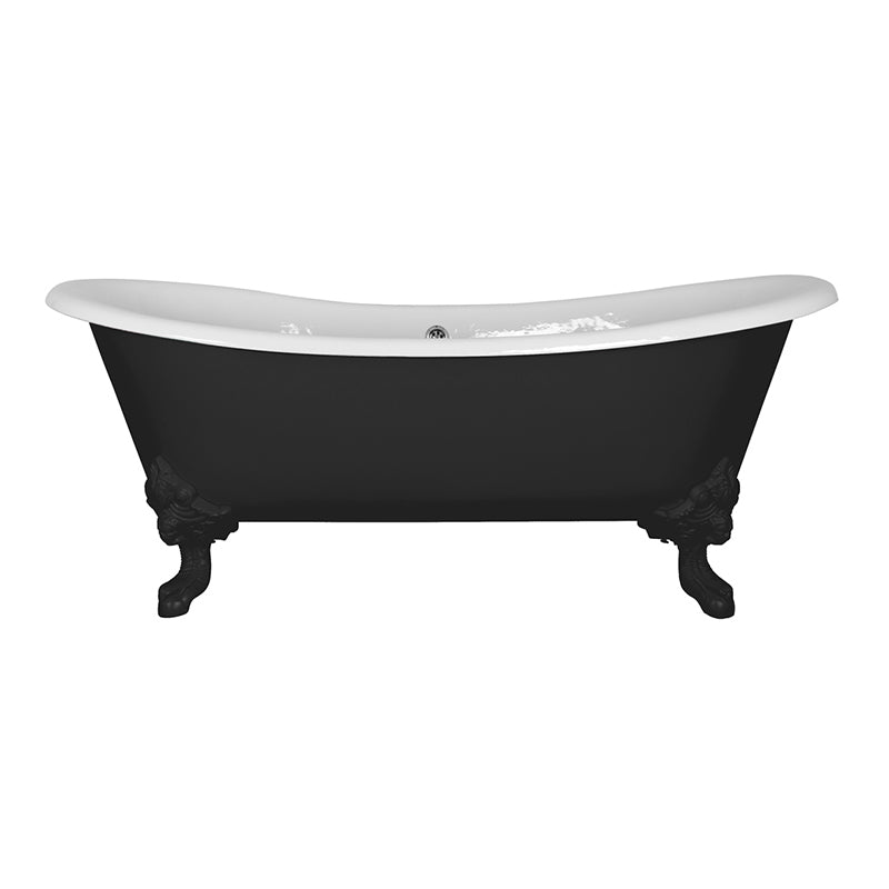 Hurlingham Tebb Double Ended Cast Iron Clawfoot Bathtub (1 size, any colour) - Brand New Bathrooms