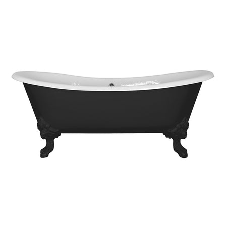 Hurlingham Tebb Double Ended Cast Iron Clawfoot Bathtub (1 size, any colour) - Brand New Bathrooms