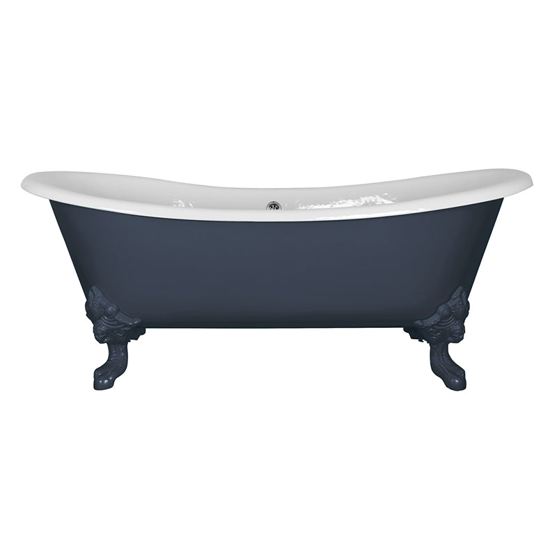 Hurlingham Tebb Double Ended Cast Iron Clawfoot Bathtub (1 size, any colour) - Brand New Bathrooms