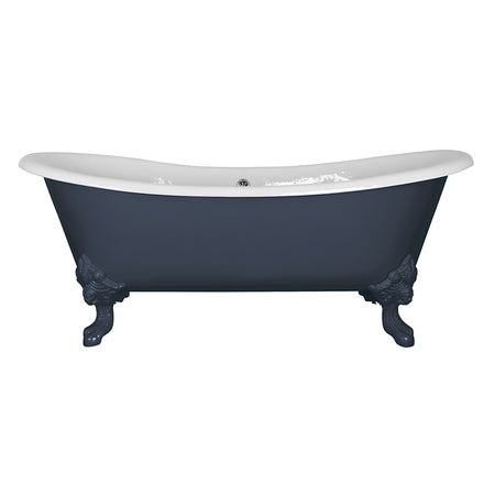 Hurlingham Tebb Double Ended Cast Iron Clawfoot Bathtub (1 size, any colour) - Brand New Bathrooms