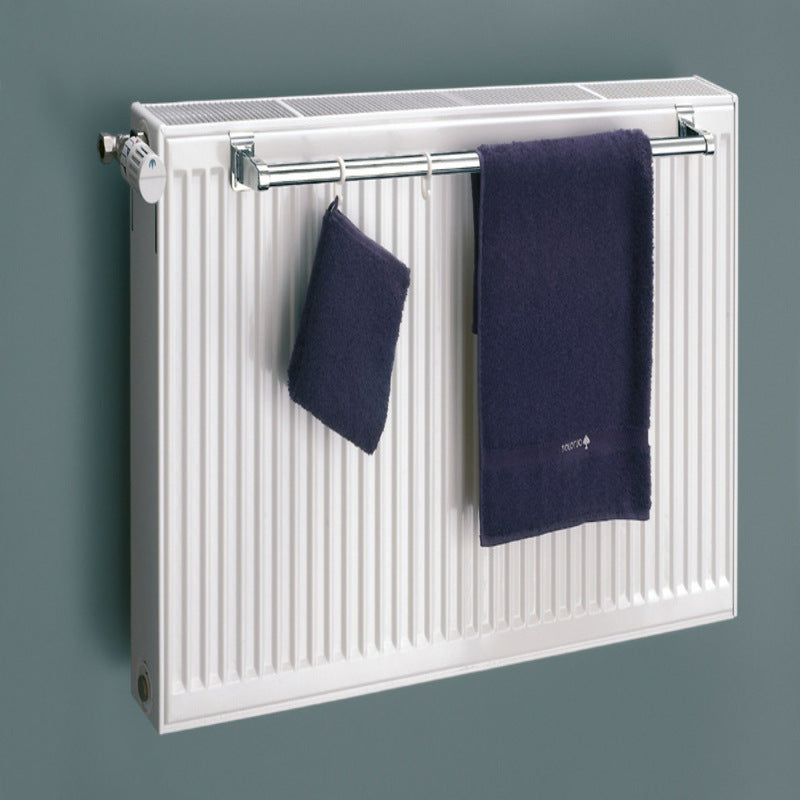 Eucotherm Towel Rail for Double Panel Radiator with a Top Grill (2 colours, 3 sizes) - Brand New Bathrooms