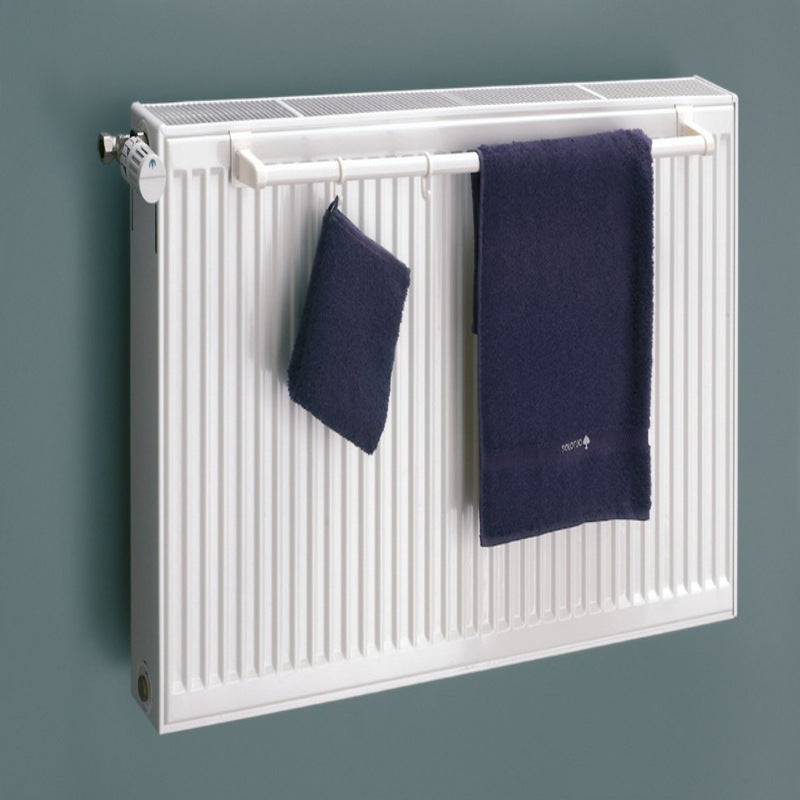 Eucotherm Towel Rail for Double Panel Radiator with a Top Grill (2 colours, 3 sizes) - Brand New Bathrooms