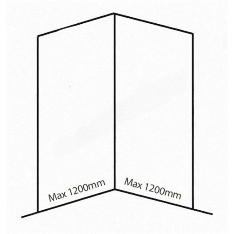 Bushboard Nuance Corner Pack A2 (for Shower Enclosures up to 1200mm) Turin Marble - Brand New Bathrooms