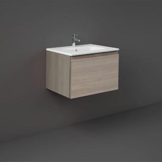 RAK Ceramics Joy Uno 600mm Wall Hung Vanity Unit (1 size, 5 colours) - Brand New Bathrooms