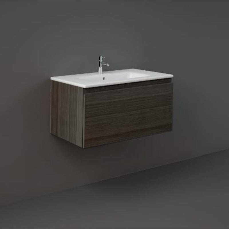 RAK Ceramics Joy Uno 800mm Wall Hung Vanity Unit (1 size, 5 colours) - Brand New Bathrooms