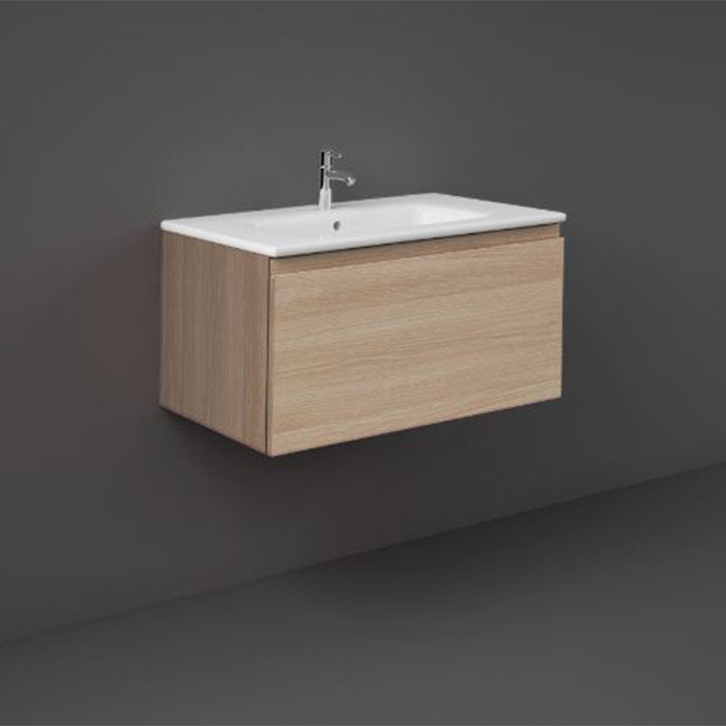 RAK Ceramics Joy Uno 800mm Wall Hung Vanity Unit (1 size, 5 colours) - Brand New Bathrooms