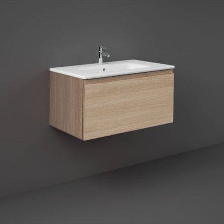 RAK Ceramics Joy Uno 800mm Wall Hung Vanity Unit (1 size, 5 colours) - Brand New Bathrooms