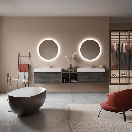 RAK Ceramics Joy Uno 1000mm Wall Hung Vanity Unit (1 size, 5 colours) - Brand New Bathrooms