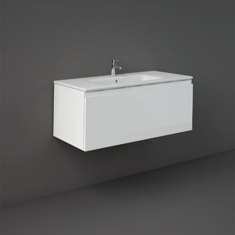 RAK Ceramics Joy Uno 1000mm Wall Hung Vanity Unit (1 size, 5 colours) - Brand New Bathrooms