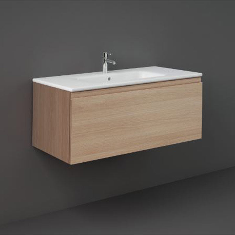 RAK Ceramics Joy Uno 1000mm Wall Hung Vanity Unit (1 size, 5 colours) - Brand New Bathrooms