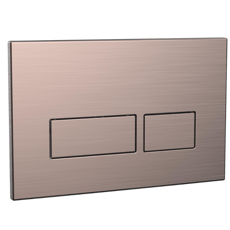 Scudo Square Brushed Bronze Dual Flush Button -  Brand New Bathrooms