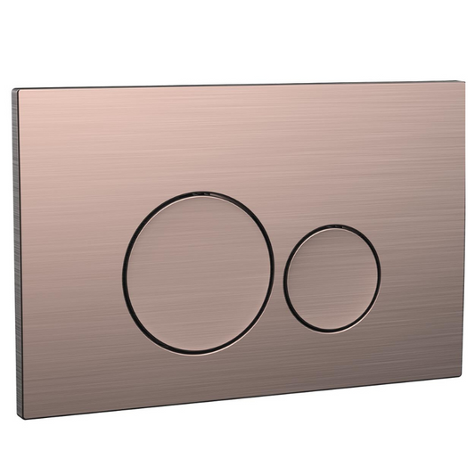 Scudo Round Brushed Bronze Dual Flush Button -  Brand New Bathrooms