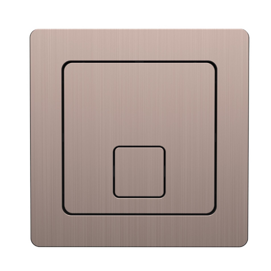 Scudo Square Brushed Bronze Dual Flush Button -  Brand New Bathrooms