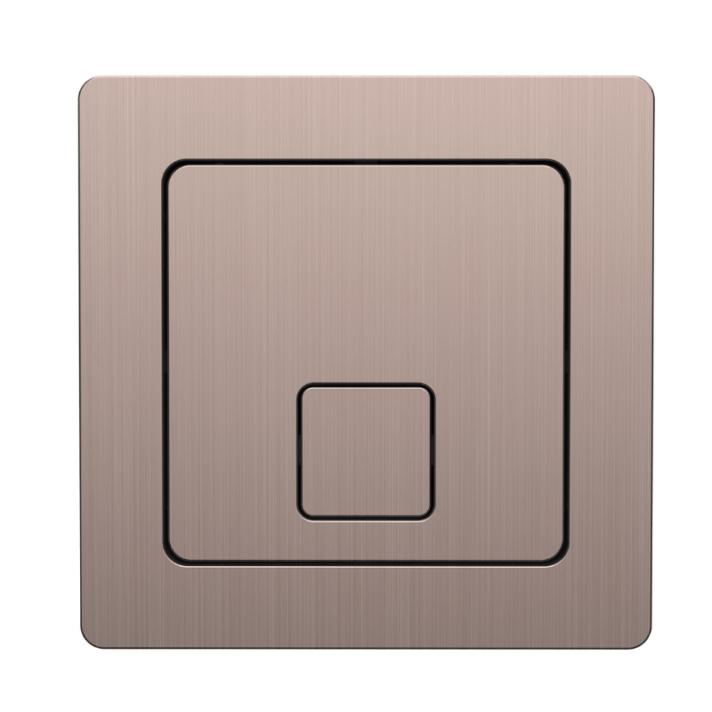 Scudo Square Brushed Bronze Dual Flush Button -  Brand New Bathrooms