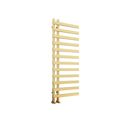 Senator Verona Towel Radiator (2 sizes, Brushed Brass) - Brand New Bathrooms