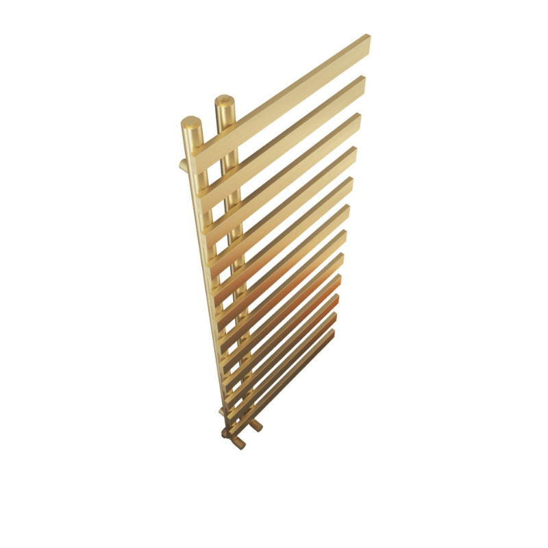 Senator Verona Towel Radiator (2 sizes, Brushed Brass) - Brand New Bathrooms