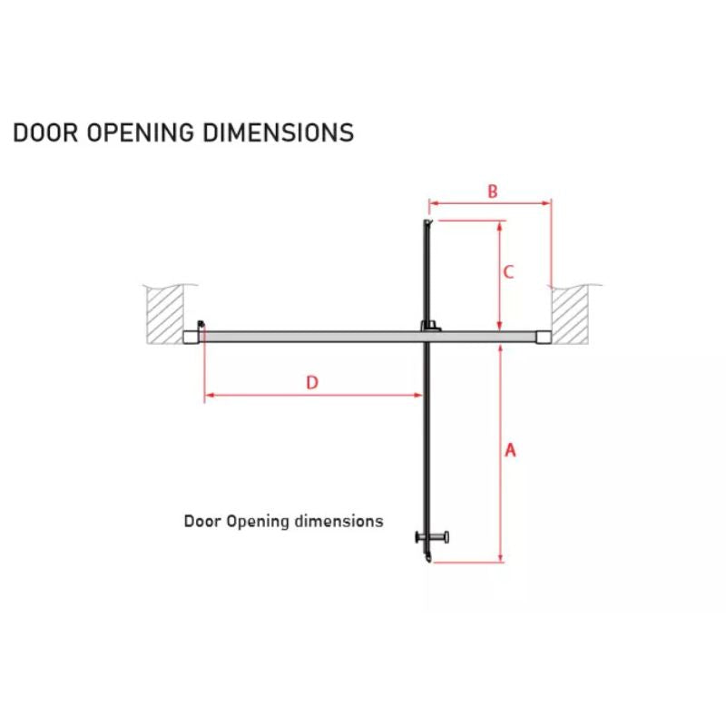 Coram Showers Optima 6 Pivot Shower Door (5 sizes, Chrome) - Brand New Bathrooms