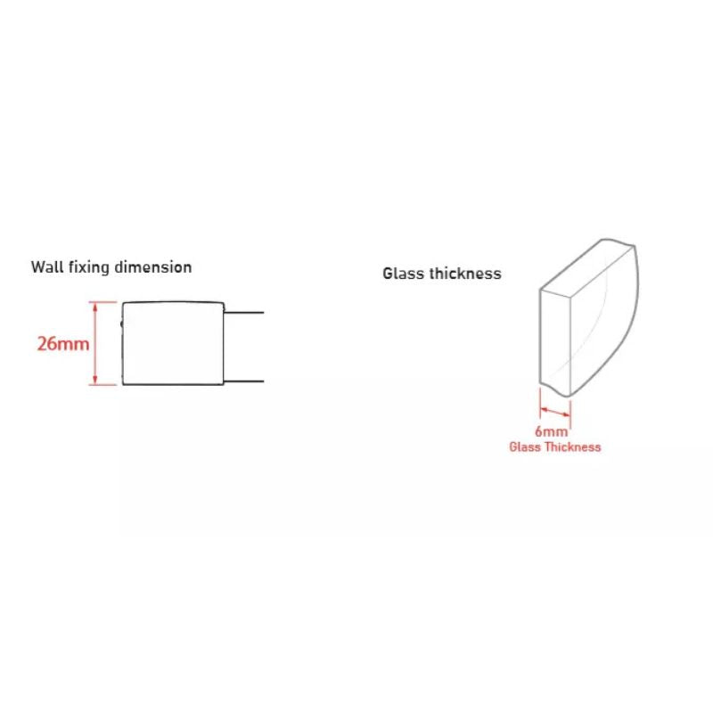 Coram Showers Optima 6 Pivot Shower Door (5 sizes, Chrome) - Brand New Bathrooms