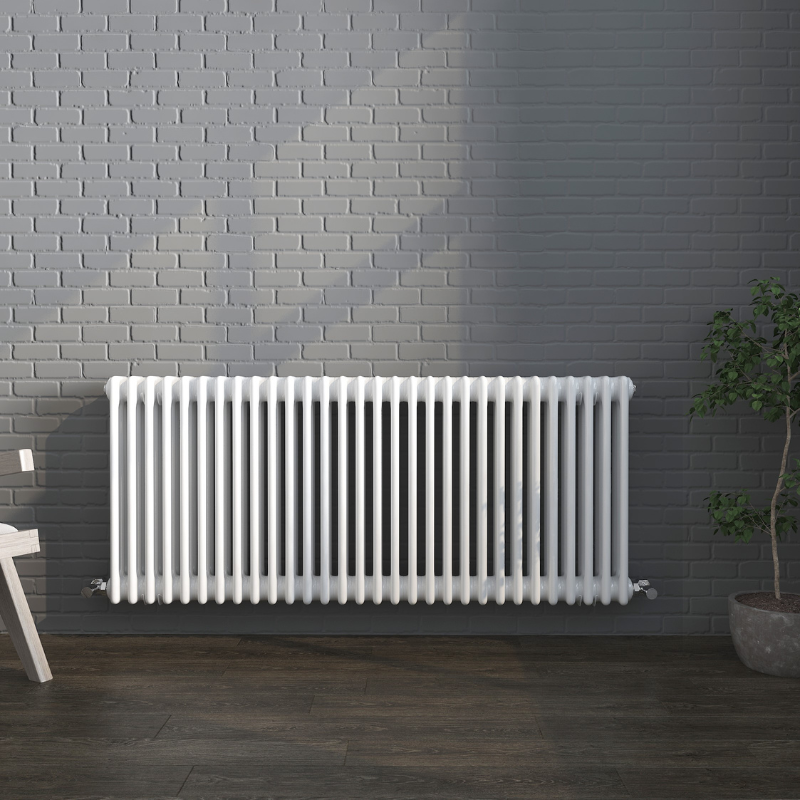 Senator Vintage 3 Column Horizontal Radiator (8 sizes, 3 colours) - Brand New Bathrooms