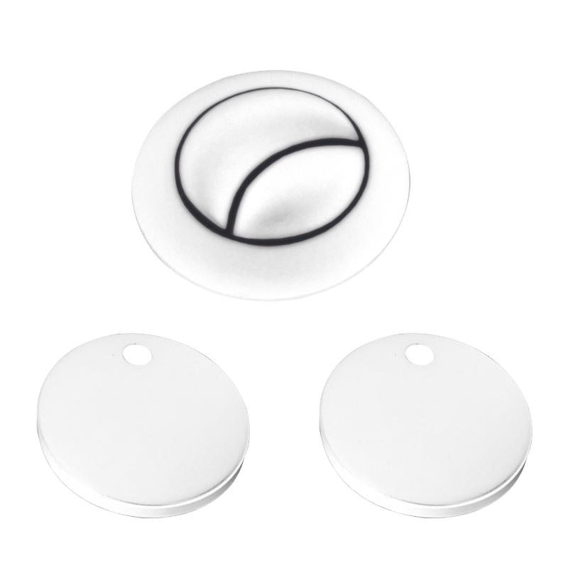 Scudo Toilet Cistern Flush Push Button with Seat Hinge Covers (2 colours) - Brand New Bathrooms