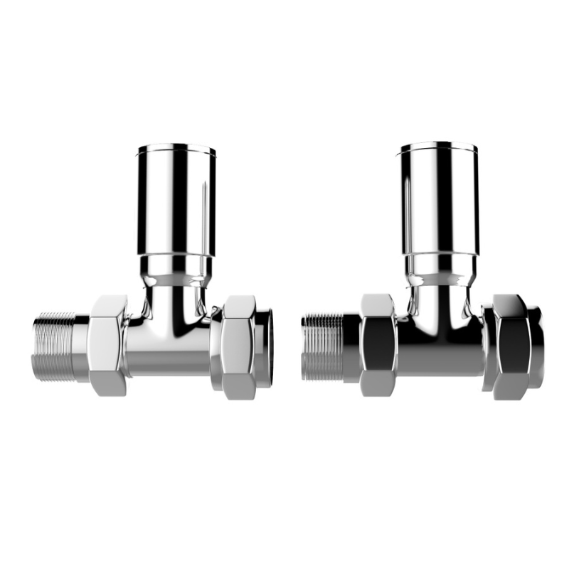 Senator Premium Radiator Valves Straight (1 size, 4 colours) - Brand New Bathrooms