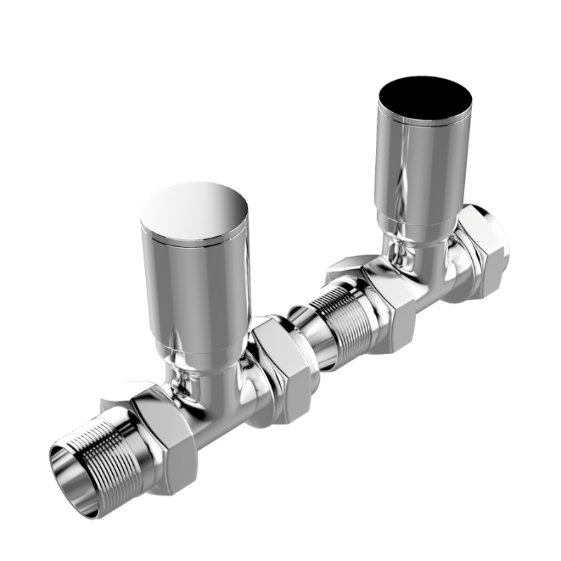 Senator Premium Radiator Valves Straight (1 size, 4 colours) - Brand New Bathrooms