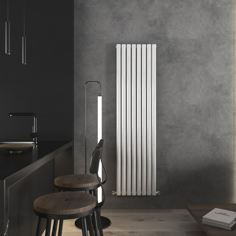 Senator Nirvana Double Panel Designer Vertical Radiator (3 sizes, 3 colours) - Brand New Bathrooms