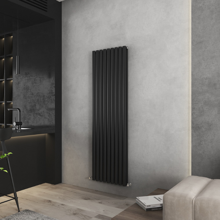 Senator Nirvana Double Panel Designer Vertical Radiator (3 sizes, 3 colours) - Brand New Bathrooms