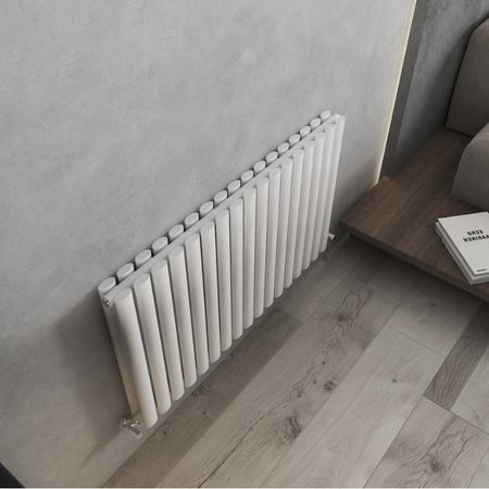 Senator Nirvana Single Panel Designer Horizontal Radiator (6 sizes, 3 colours) - Brand New Bathrooms