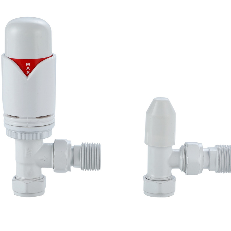 Senator Thermostatic Angled Valves (1 size, 2 colours) - Brand New Bathrooms