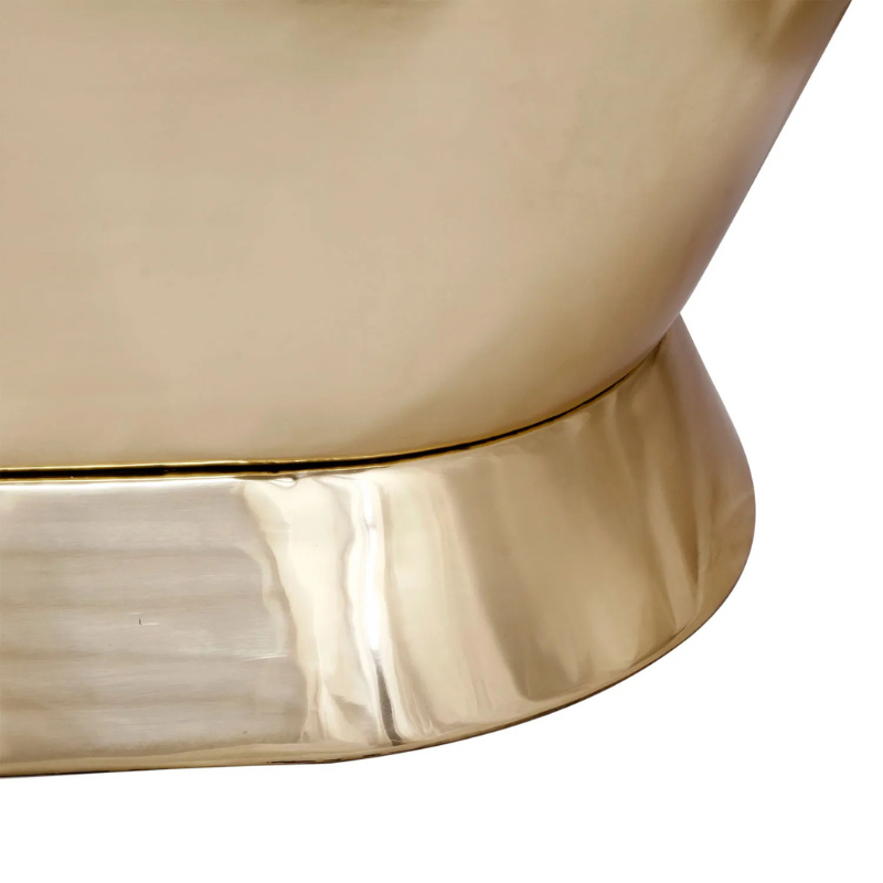 Coppersmith Creations Slanting Base Brass Bathtub (1 size, Nickel Finish Interior, Brass Finish Exterior) - Brand New Bathrooms