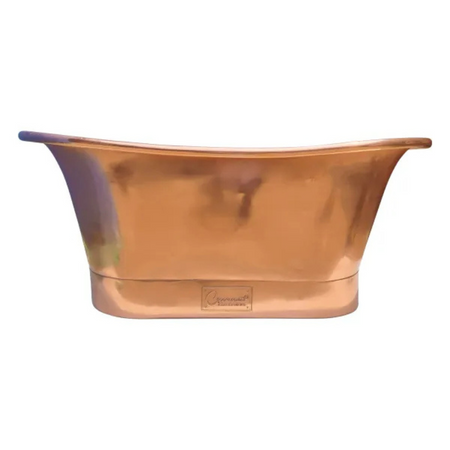 Coppersmith Creations Straight Base Full Copper Bathtub (2 sizes, Copper) - Brand New Bathrooms