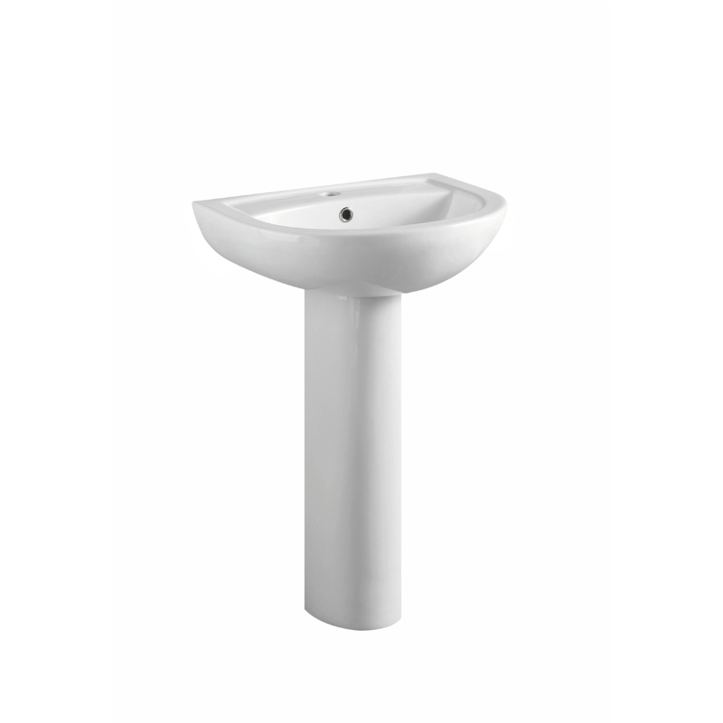 Scudo Deia Full Pedestal (White) - Brand New Bathrooms
