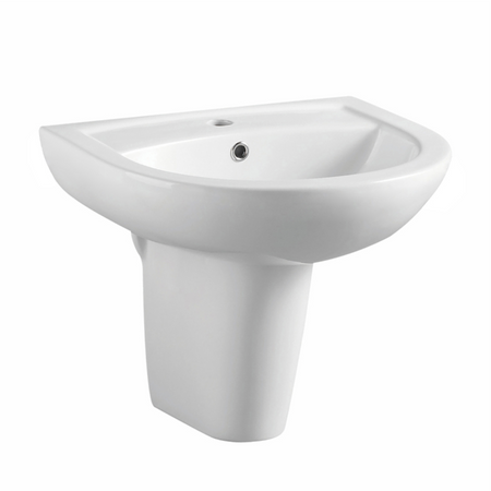 Scudo Deia Basin One Tap Hole - 500mm (White) - Brand New Bathrooms
