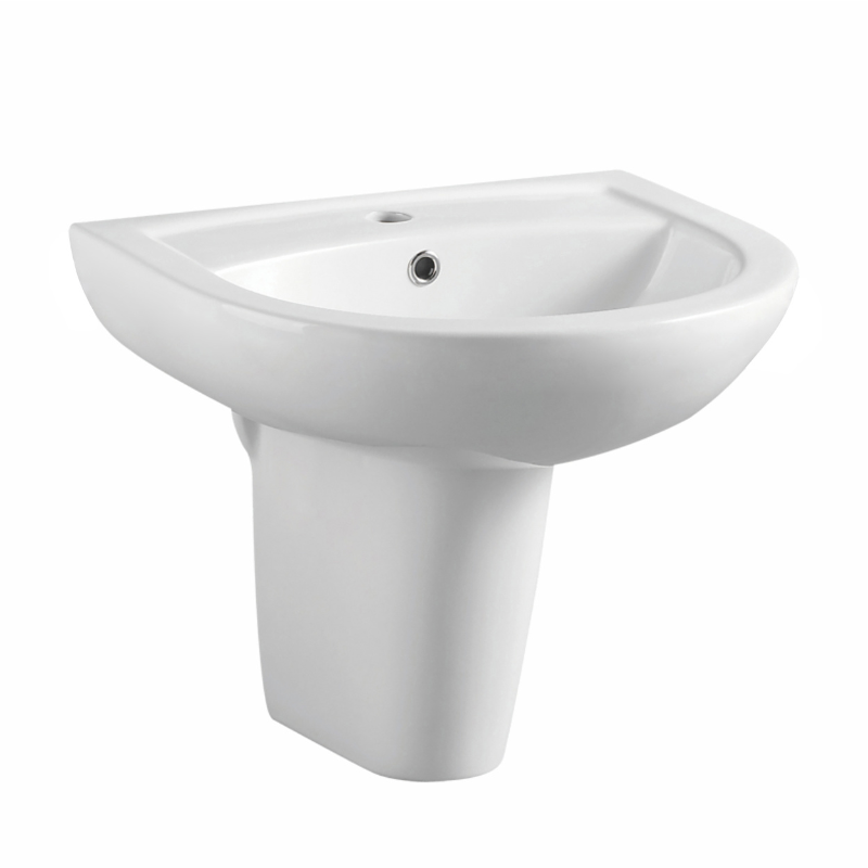 Scudo Deia Semi Pedestal (White) - Brand New Bathrooms