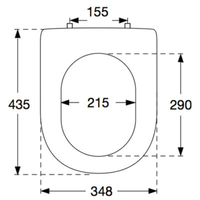 Pressalit Magnum Bottom Fix Toilet Seat (1 size, 2 colours) - Brand New Bathrooms