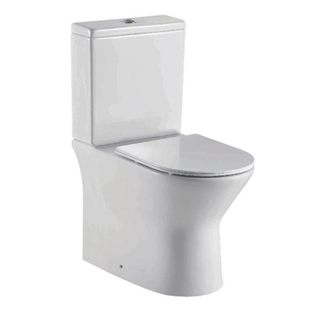 Scudo Middleton Rimless Closed Back Pan (White) - Brand New Bathrooms