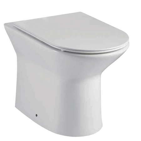 Scudo Middleton Rimless BTW Pan (White) - Brand New Bathrooms