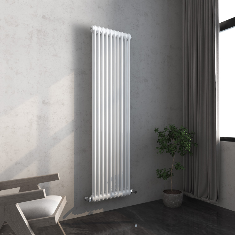 Senator Vintage Column Vertical Radiator (3 sizes, 3 colours) - Brand New Bathrooms