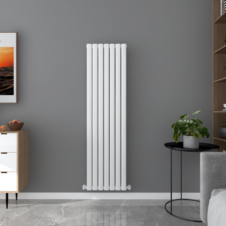 Senator Milan Flat Double Panel Vertical Radiator (3 sizes, 2 colours) - Brand New Bathrooms