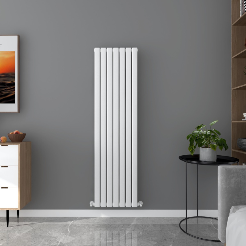 Senator Milan Flat Double Panel Vertical Radiator (3 sizes, 2 colours) - Brand New Bathrooms