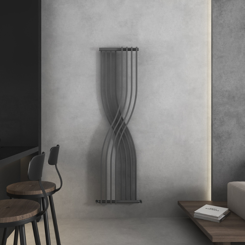 Senator Venus Anthracite Grey Designer Radiator (1 size, Anthracite) - Brand New Bathrooms