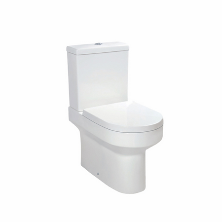 Scudo Spa Rimless Closed Back Pan, Cistern & Seat (White) -  Brand New Bathrooms