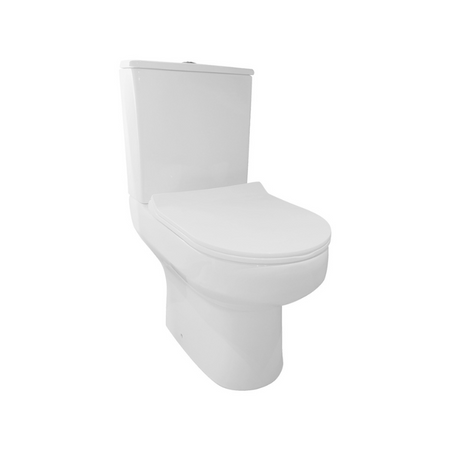 Scudo Spa Rimless Open Back Pan (White) -  Brand New Bathrooms