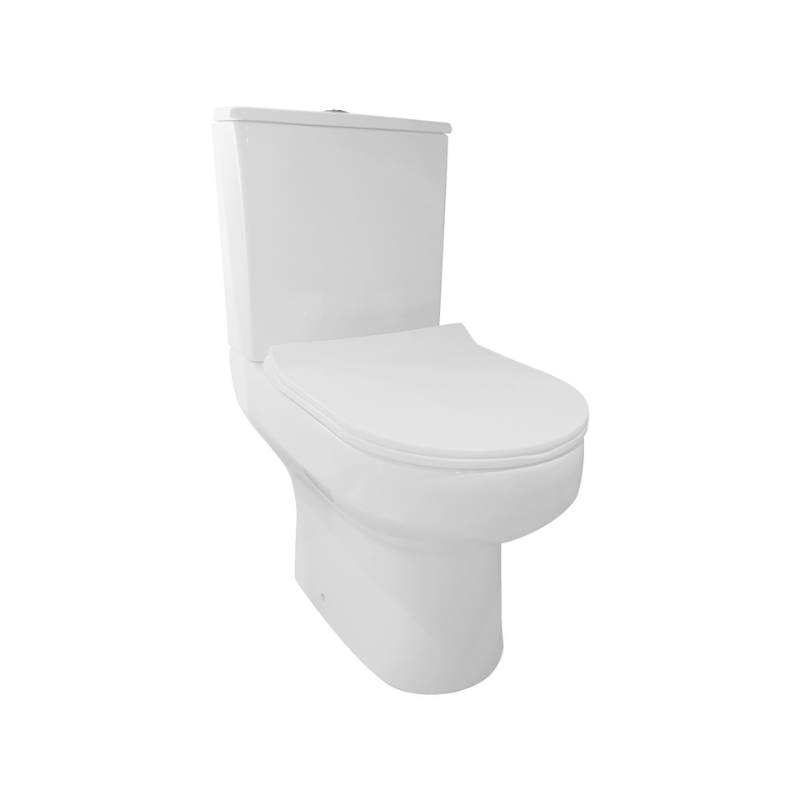 Scudo Spa Rimless Open Back Pan (White) -  Brand New Bathrooms