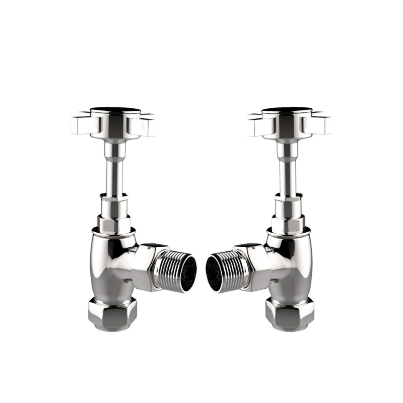 Senator Cheshire Angled Valve Taps (1 size, 2 colours) - Brand New Bathrooms