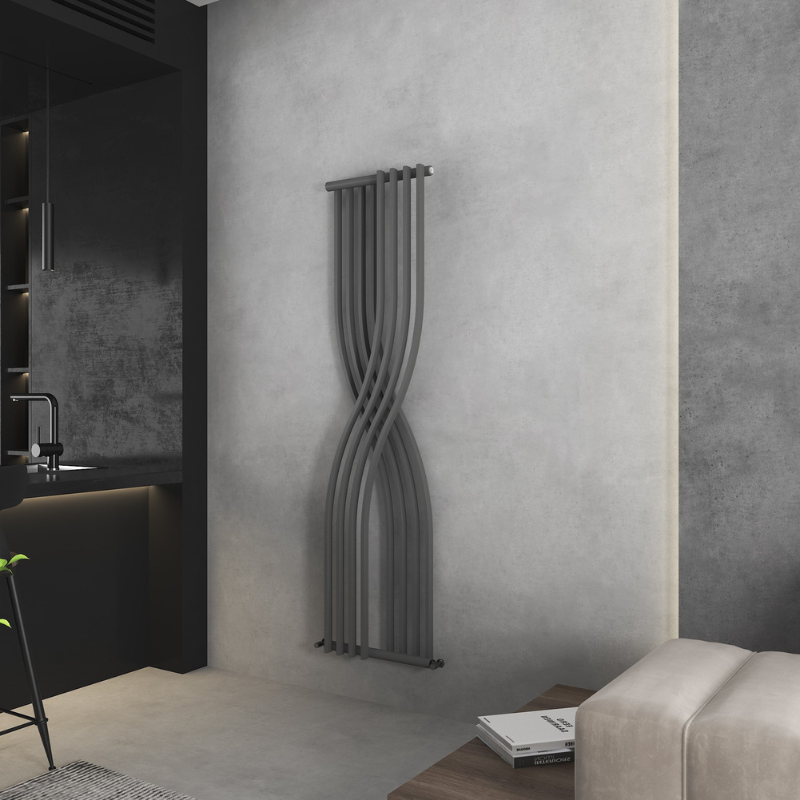 Senator Venus Anthracite Grey Designer Radiator (1 size, Anthracite) - Brand New Bathrooms