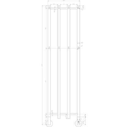 Reina Solara Dry Electric Stainless Steel Towel Radiator (1 size, 4 colours) - Brand New Bathrooms