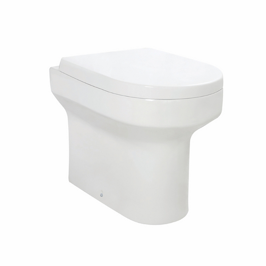 Scudo Spa Rimless BTW Pan & Wrap Over Seat (White) -  Brand New Bathrooms