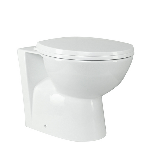 Scudo Pronto Back to Wall Pan & Seat (White) -  Brand New Bathrooms